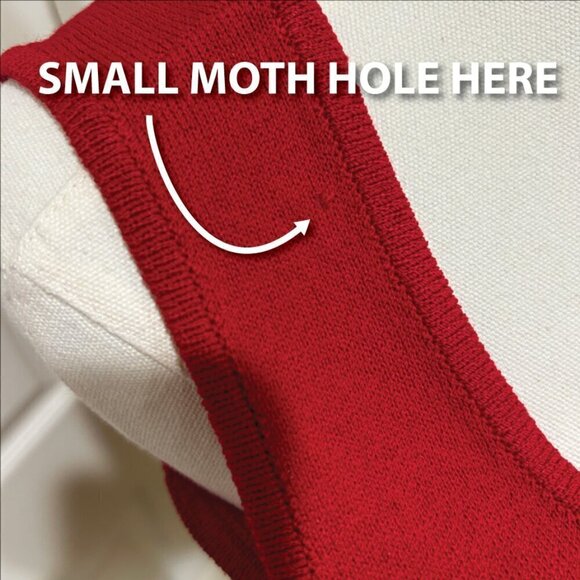 St. John Collection by Marie Red Santana Knit Star Tank Top Crop Sz P - Picture 8 of 8